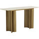 Astara 55 X 17.75 inch Cream / Antique Brass Console Table